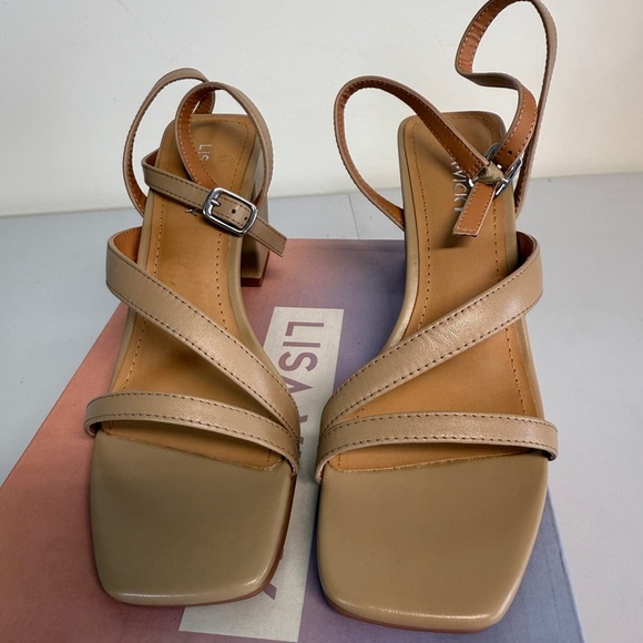 Lisa Vicky Tan Camel Sheep Women’s Size 6M - Picture 4 of 6